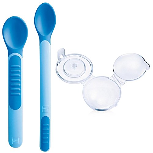 MAM Feeding Spoons & Cover 6m+ ASSORTED COLOURS