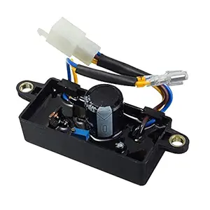 GlobalNiche Voltage Regulator AVR For 2-3KW Single Phase Gasoline Generator, Stabilizer Electric Voltage Stabilizer -Black
