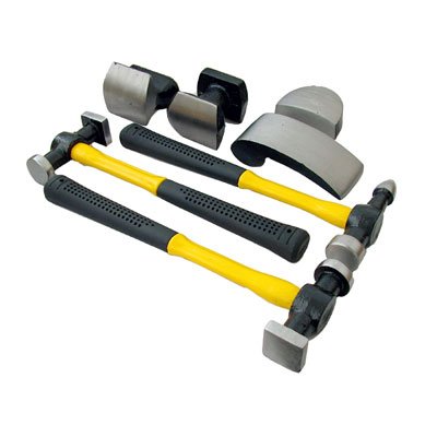 MARKSMAN TOOLS - Lote de herramientas para abolladuras del coche (7 piezas)