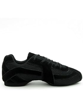1572 Rumpf Sparrow mit Button Dancesneaker Tanz Sport Fitness Salsa Jazzdance Zumba Hip Lindy Hop Gymnastik Trainings...