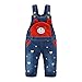 Happy Cherry Baby Boy Girl Bib Pants Dungarees Jeans Bear Overalls Jumpsuit Jean Body Quality Clothing Children Washed Breeches Blue Toddler 12-24 Months