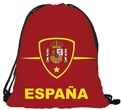 Alsino EM Länderrucksack Turnbeutel Fanrucksack WM Fanartikel Sportbeutel Gymsack Jutetasche, Variante wählen:RU-SP Spanien
