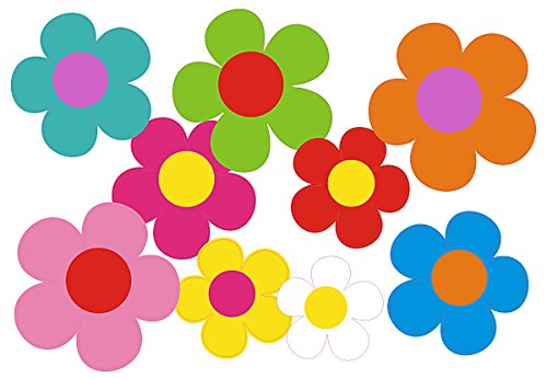 aufgeklebt.de Pegatina Adhesiva, diseño Floral: Mini Flowers 09-Set 5