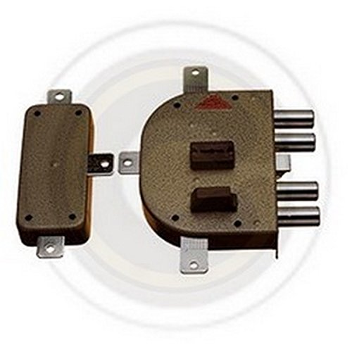 Cr Serrature 2350 Serratura da Applicare con Scrocco, Entrata Sinistra, 60 mm