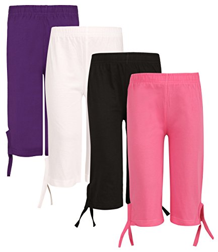 SINIMINI GIRLS CASUAL CAPRI(PACK OF 4) RS.899 (68.00% Off) - Amazon