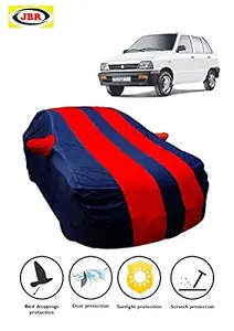 JBR CAR Cover for Maruti Suzuki 800 (Blue, Red)