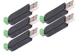 TECNOIOT 5pcs USB to RS485 485 Converter Adapter Support Win7 XP Vista Linux Mac OS