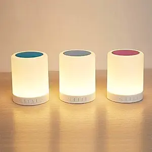 iCall name of trust (Latest Wireless Portable Bluetooth Speaker with Smart Touch LED Mood Lamp, Pen Drive, SD Card, AUX and Mic. Compatible with All Bluetooth Devices (Multi Color) 1Pcs)