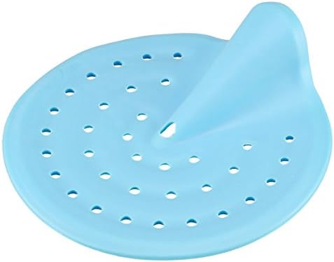 OKEECA 2pcs Silicone Handheld Sink Strainer Filter Kitchen Bathroom Sink Strainers Hair Catcher Stopper Filtration Drain Cover- 4.33" Diameter Blue