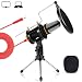 Produktbild TONOR PC Mikrofon Kit, Tischstativ und Popfilter, Podcast Aufnahme Microphone für PC, Laptop-Gaming, Singen, YouTube, Skype, Einfaches Plug and Play Mikrofon Sets Schwarz