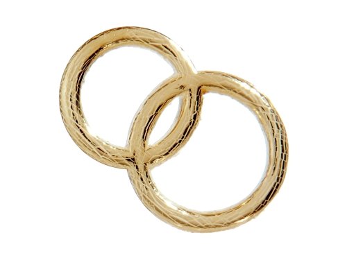 EFCO "Hochzeit Ringe" Wachs Dekoration Gold BRILLIANT, 30 mm