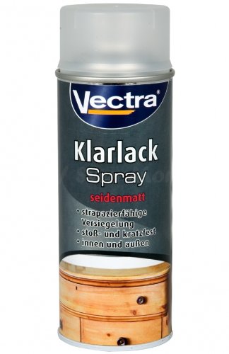 Vectra 6725 Klarlack Spray Farblos Seidenmatt 400ml UN1950 (ALA60)