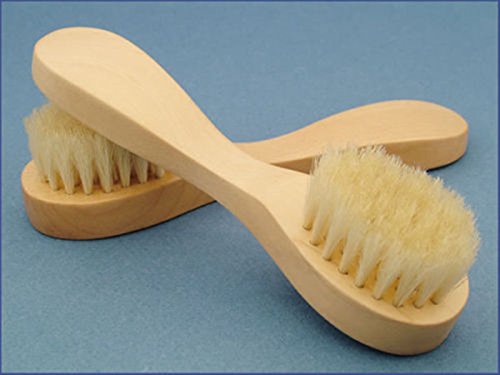 CareforYou® 2Sets Wooden Face Cleaning Wash and Clean Brush Exfoliate Exfoliating Facial Skin Care Scrub Tool with High Grade Wood Holder and Natural Soft Bristles