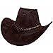 Produktbild Cowboyhut Cowboy Hut Hütte Sheriff Polizeihut Texashut - Wildleder Optik Braun