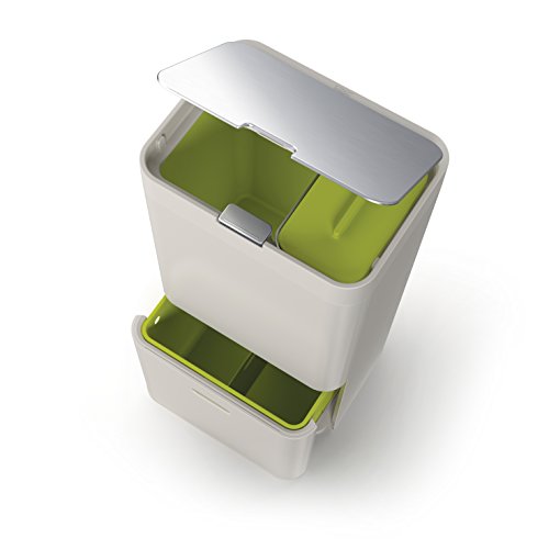 Joseph Joseph Mülltrennung und Recycling Einheit, steinfarben - 4