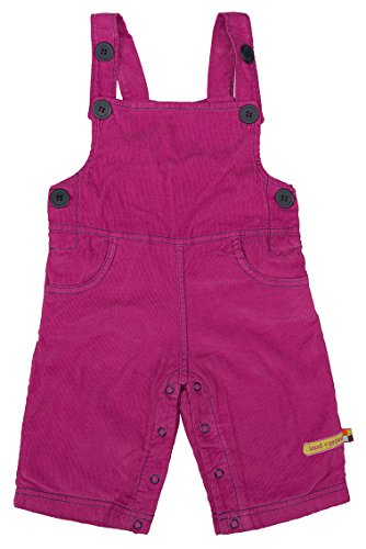 loud + proud Unisex Baby 471 Full Dungarees, Purple (fuchsia Fu), 6-12 months (Manufacturer size: 74/80)