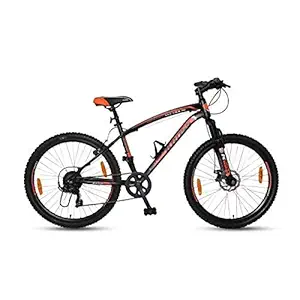Kross Maximus Pro 26T Mountain Bike Bicycle Dual Disc Brake 21 Speed Gear Fat Tire Front Shocker, Black, Men Women Age 13+ Years
