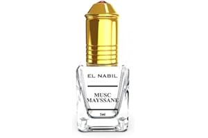GÉNÉRIQUE El Nabil Musc Mayssane, Parfum Oriental, Notes de Freesia, Rose, Vanille, 5ml