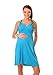 New Maternity Summer Party Sun Dress Pregnancy Tunic 8423 Variety of Colours (14, Sky Blue)