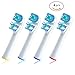 Produktbild U-Prime® Ersatz Aufsteckbürsten,kompatibel mit Braun Oral-B Dual Clean EB417-4(SB-417A) Aufsteckbürsten(für elektrische Zahnbürsten),4 Stück( 1er-Pack).