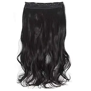 ALIZZ Clip-In Curly Hair Extensions, Black
