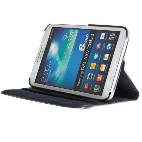 3in1 SET Tab3 8.0 360° Schutzhülle + Folie + Pen Samsung Galaxy Tab 3 8.0 SM-T310 T311 T315 Tasche Etui (Schwarz) - 4