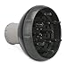 Segbeauty® Hair Dryer Diffuser for Curly Hairstyles Wavy Hair, Professional Compact Hair Blower Tool Attachment, Dry and Gain Volume without Frizz - Black