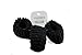 Mytoptrendz® Set Of 3 Black Soft Fabric Donut Hair Band Scrunchie Hair bobble Ponytail Holder