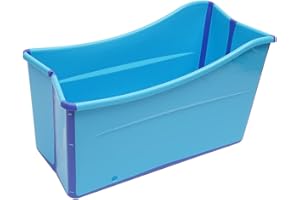 CUTYCATY Mobile Badewanne für Erwachsene Faltbare Badewanne 98x50x56cm Babyschwimmbecken mit Ablaufschlauch Ideal für das kleines Badezimmer