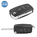 Produktbild Cover Schlüssel Hülle Fernbedienung 3 Tasten und Klinge Audi A1 A3 A4 A6 A8 Q5 Q7 Batterien Batteriefach CR1616 chiavit Ersatzteile Schale Schlüssel Auto Notebook Logo ohne Elektronik und Transponder
