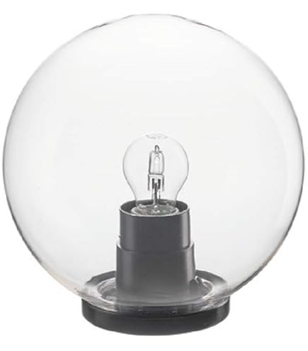 Lampione Da Esterno Velamp APOLUX SPH405 – Sfera 400 Mm, E27, IP44, In PMMA, Per Giardino E Terrazzi