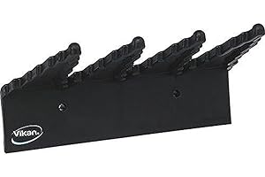 Vikan - Hygiène - Porte-outils mural - Polypropylène - Noir