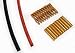 Produktbild 10 Paar 2mm Goldkontaktstecker (Stecker/Buchse) inkl. Schrumpfschlauch (Schwarz/Rot)