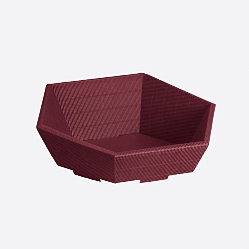 Preisvergleich Produktbild Präsentkorb 6-eckig klein aubergine