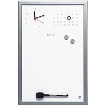 Bi-Office CG0114083 Magnettafel mit integrierter Uhr und Kalender, MDF