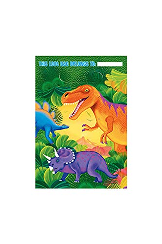 Preisvergleich Produktbild amscan Taschen Dinosaurier Partei (Packung von 8)