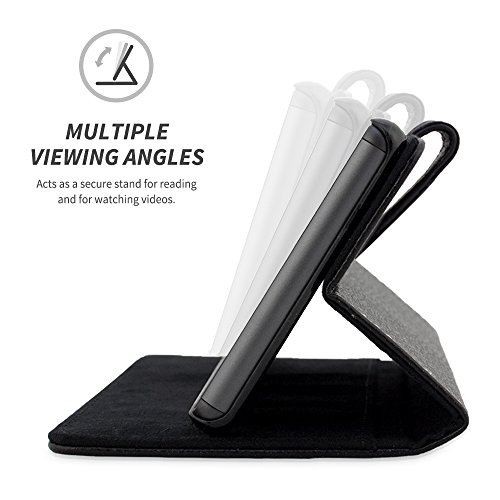 Snugg Funda Nexus 5X  Carcasa Plegable para Google Nexus 5X  Ranuras para Tarjetas  Cubierta de Cuero con Billetera  Dise  o Ejecutivo  Garant  a de por Vida  -Negro  Legacy Range