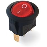 SANEC IC-131A Yuvarlak Işıklı Anahtar ON-OFF 3P 12V DC
