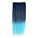 Contever® Straight 3/4 Full Head Synthetic Hair Extensions Clip On/in Hairpieces 5 Clips Beauty Hairsalon for Women's Fashion 60 CM Length - Style 3