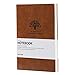 Carnet Ligné / Cahier - Lemome Medium A5 Journal - Papier de qualité supérieure - Carnet de notes à couverture souple Notebook classique de 5x8 pouces (MARRON, Ligné)