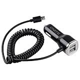 Onite Cargador de Coche con Doble Puerto y Cable Micro USB para for Samsung Galaxy S6 S5 S4 S3 S2, Note 4 3 2, LG G4 G3 G2, HTC One M9 M8 M7, Moto G E, HP Stream 8 7, Lumia