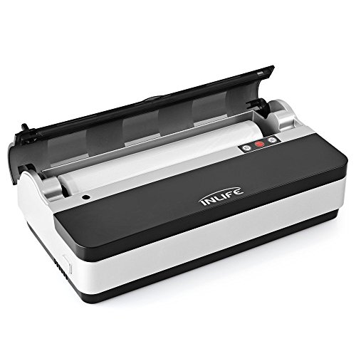 INLIFE K9 Vakuumierer,sous vide vakuumierer mit ein Cutter und ein Rollen Beutel, 5x länger frisch und ganz Natürlich ohne Konservierungsstoffe - 2