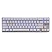 Produktbild Qisan® Gaming Tastatur Mechanische Hintergrundbeleuchtung Verdrahtet Tastatur Kailh Schwarz Switch 68-Tasten Mini-Design (60%) Fall Weiß Magicforce