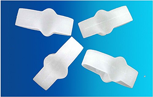 Ewin24 2 Pairs Revolutionary New Designed Stable 2 Holes Toe Separator Corrector Protect Bunion Straightener Hallux Valgus