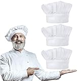 Cómodo de llevar el sombrero de cocina: peso ligero y con banda de sudor para mayor comodidad. Perfecto para uniformes para el colegio para panadero para catering repostería restaurantes o como ropa de trabajo.