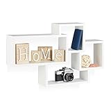 Universal: Dekoratives Cube Regal im Wohnzimmer - Gewürzregal in der Küche - Stabile Ablage im Flur