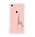 Price comparison product image iPhone 7 Case, iPhone 7 Cover, UCMDA Slim Clear Soft Silicone Gel Protective Case [Drop Protection], 4 Corner Airbag Shockproof Bumper Case Cover for Apple iPhone 7 4.7 Inch - Cute Giraffe