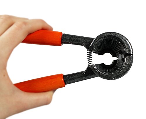 COM-FOUR® 2er Pack – 3in1 Nussknacker mit Holzgriff - 2