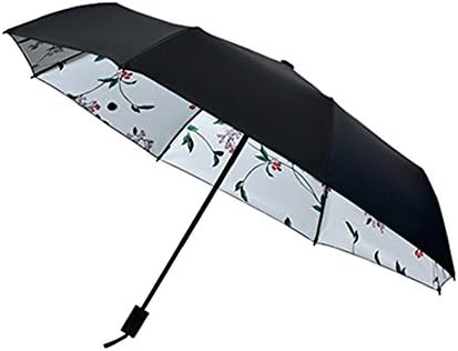 Umbrella Rain-Proof Umbrellas Sun Umbrella Female Black Glue Anti-Ultraviolet Sunshade, B