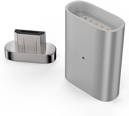 Esorio Lightning to Lightning Adapter Magnetic Connector in Silver
